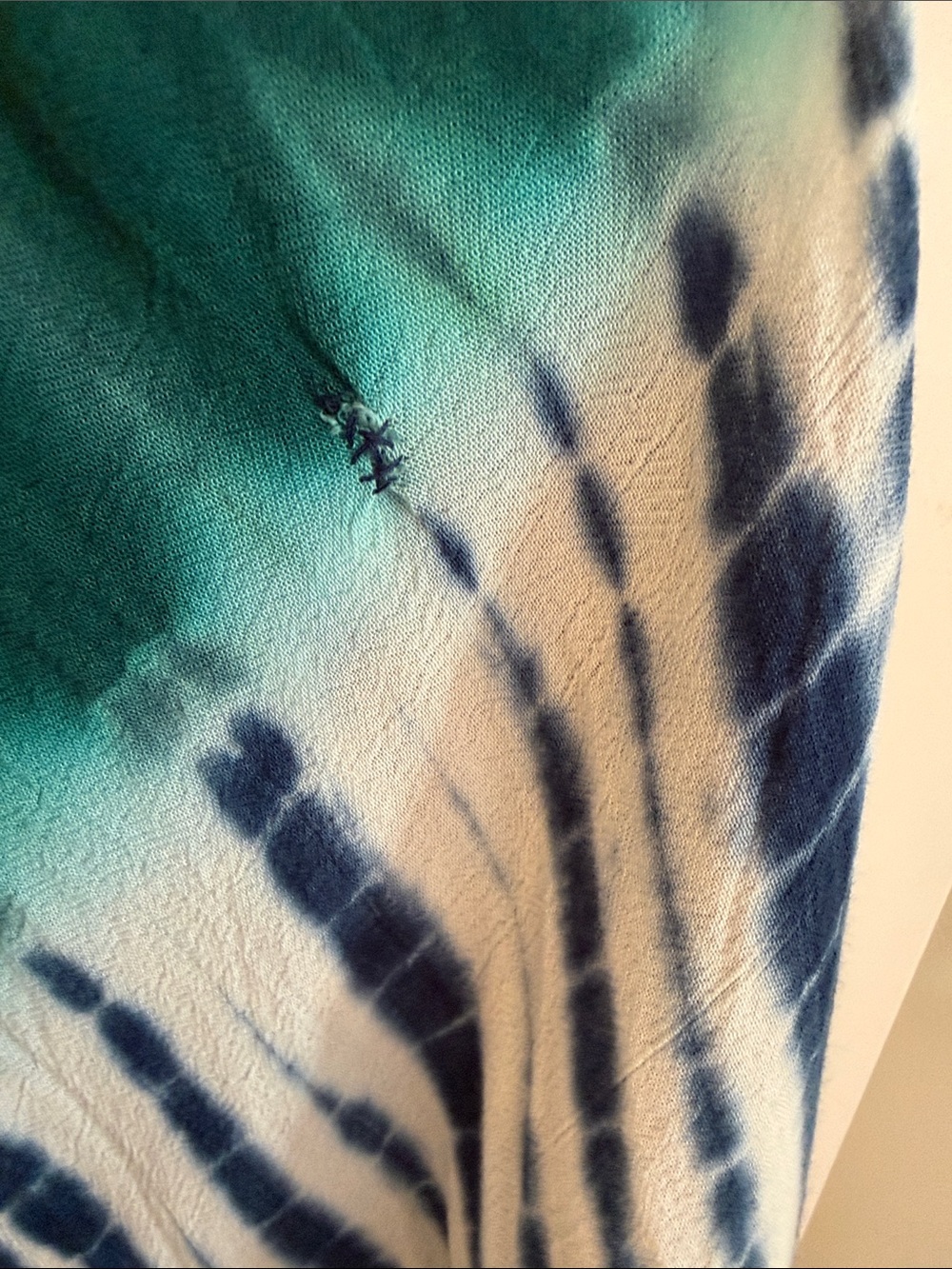 Tie-Dye Embellished Tank Top - Blue/Green - Picture 5 of 5